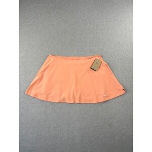 Nike Tour Flouncy Golf Skort Womens XL Peach Dri Fit Mid Rise Built In Shorts